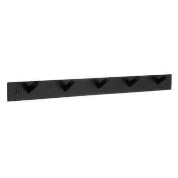 BESLAGSBODEN Coat Rack, 5 Hooks, Black Stainless Steel BB1145