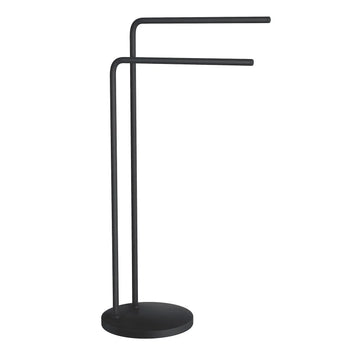 Double Towel Rail Freestanding Black BB1231