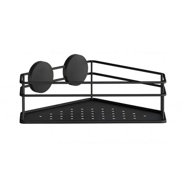 Corner Shower Basket Black Stainless Steel Self Ad BB1311