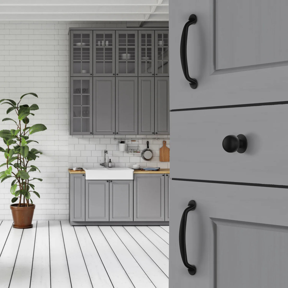 Beslagsboden Knob - black BB435