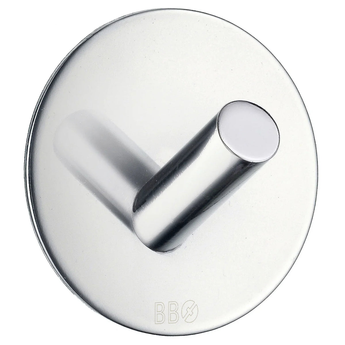 BESLAGSBODEN Design Single Hook in Polished Stainless Steel Self-adhesive BK1090