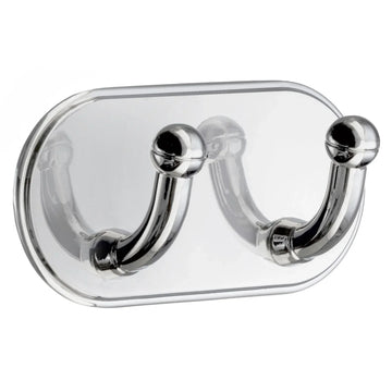 BESLAGSBODEN Design Double Hook in Polished Chrome Self-adhesive BK1121