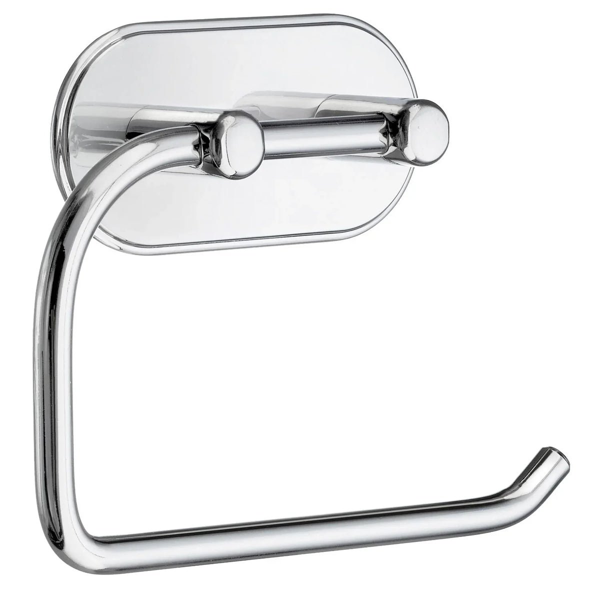 BESLAGSBODEN Design Toilet Roll Holder in Polished Chrome Self-adhesive BK1127