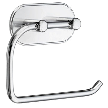 BESLAGSBODEN Design Toilet Roll Holder in Polished Chrome Self-adhesive BK1127