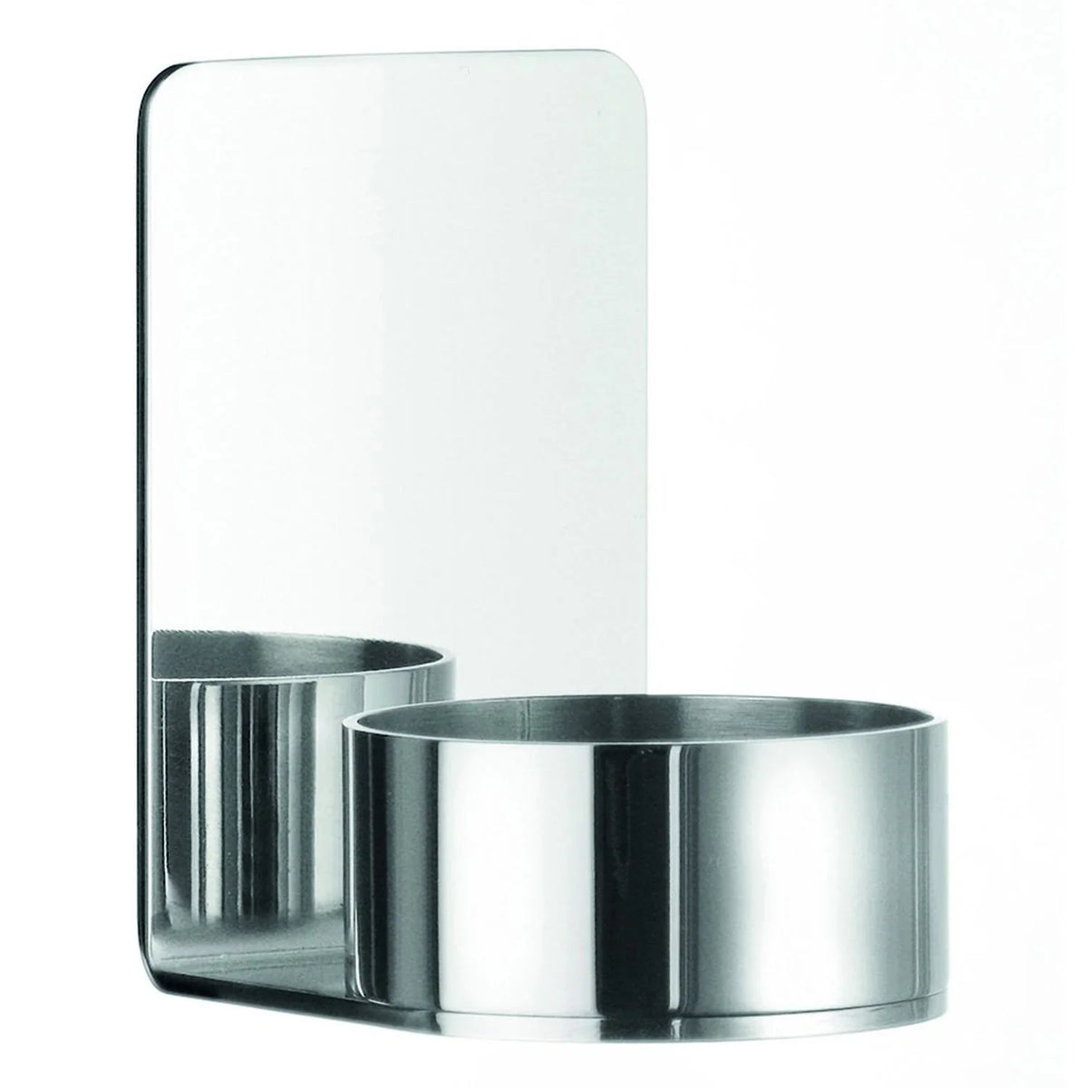 BESLAGSBODEN Tea Light Holder in Polished Stainless Steel Self-adhesive BK1180