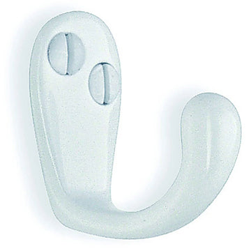 BESLAGSBODEN Single Hook in White Lacquer, Height 38 mm BX245