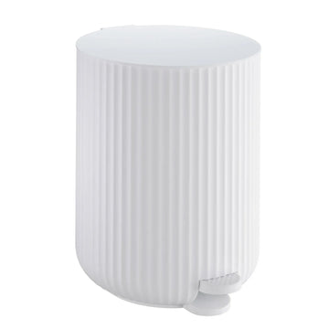 Pedal bin, square, white BX564