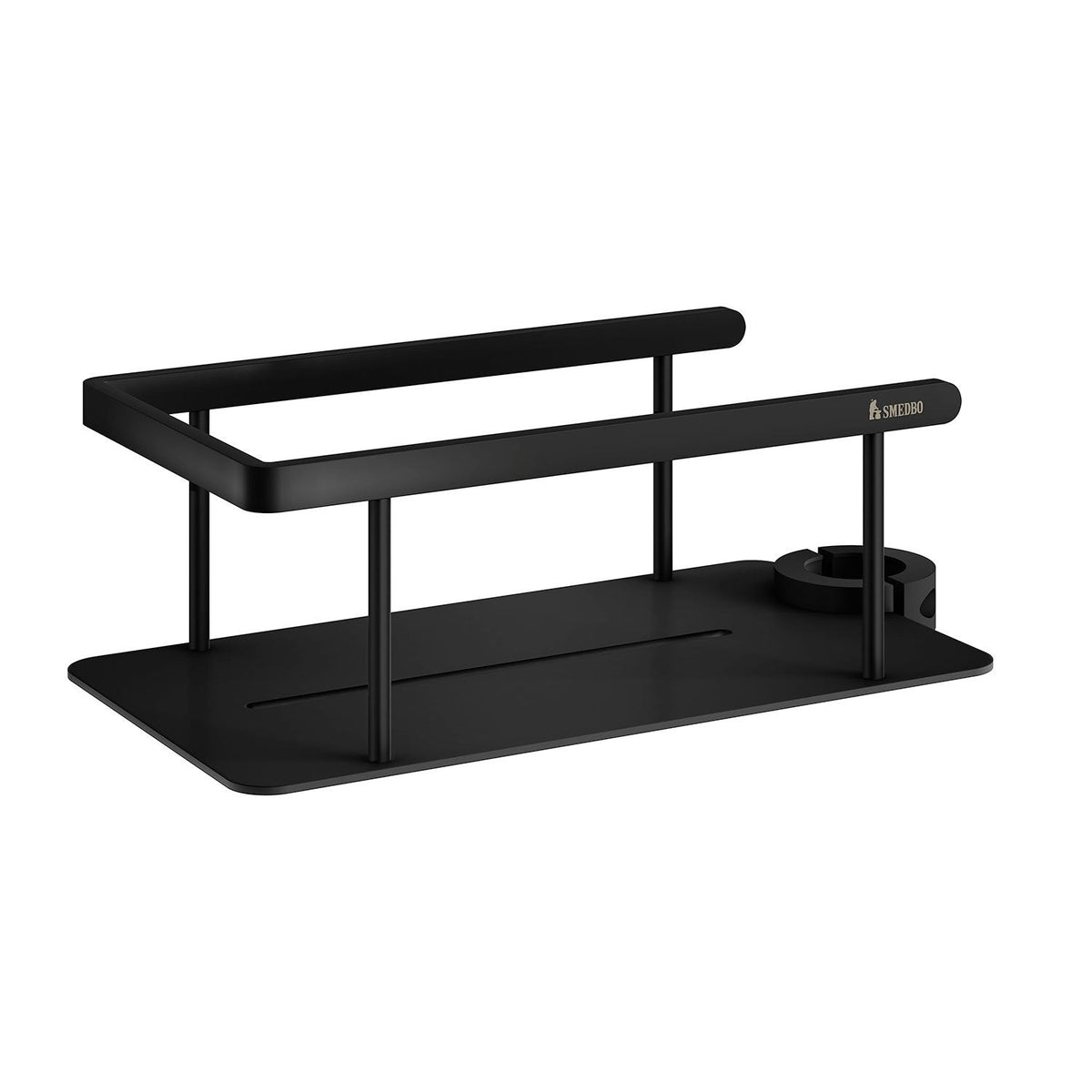 Sideline Shower riser basket matte black DB3008