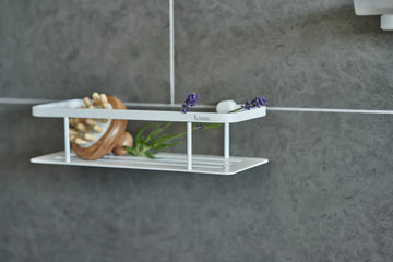 SIDELINE Design Shower Basket, Matt White, 250x103 mm, Height 60 mm DX3001