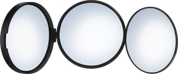 OUTLINE Travel Mirror, Black, X0/X5/X12 magnification, Diam 100 mm FB623