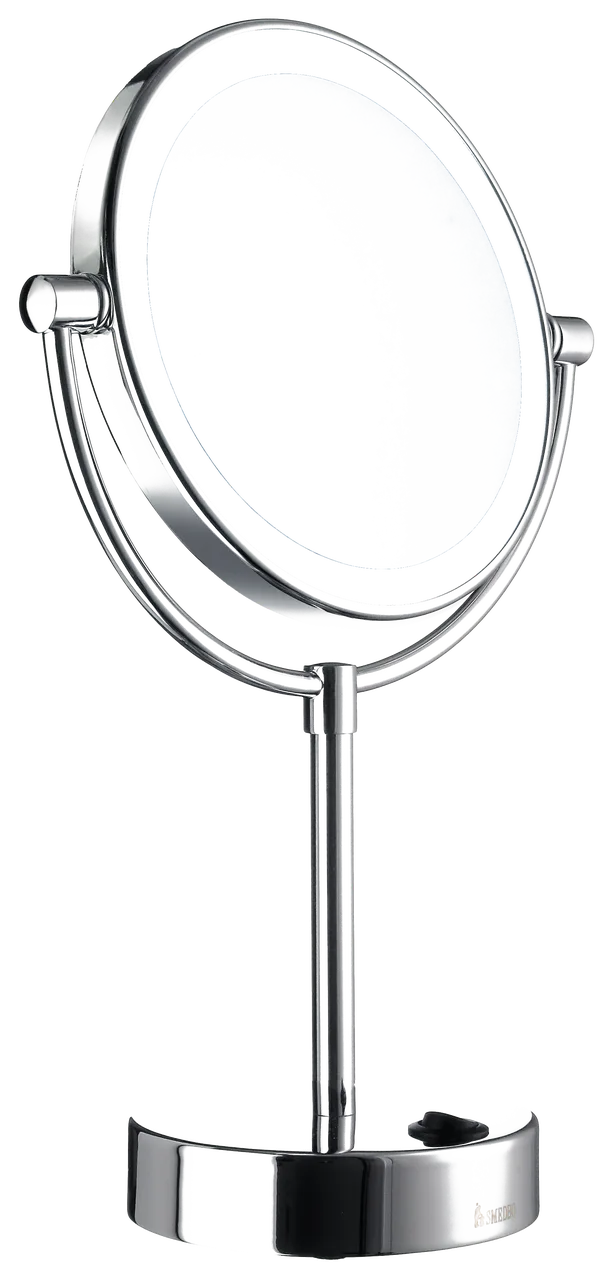 Outline Led Duel Lighted/2 Sided 5x's & Normal Make-up Mirror In Polished Chrome FK474E