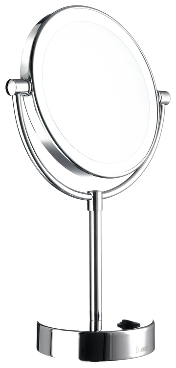 Outline Led Duel Lighted/2 Sided 5x's & Normal Make-up Mirror In Polished Chrome FK474E