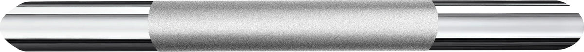 LIVING Footrest, corner, Chromed stainless steel, Length 293 mm FK841
