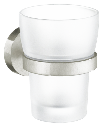Home Holder Frosted Glass Tumbler In Brushed Nickel H343N