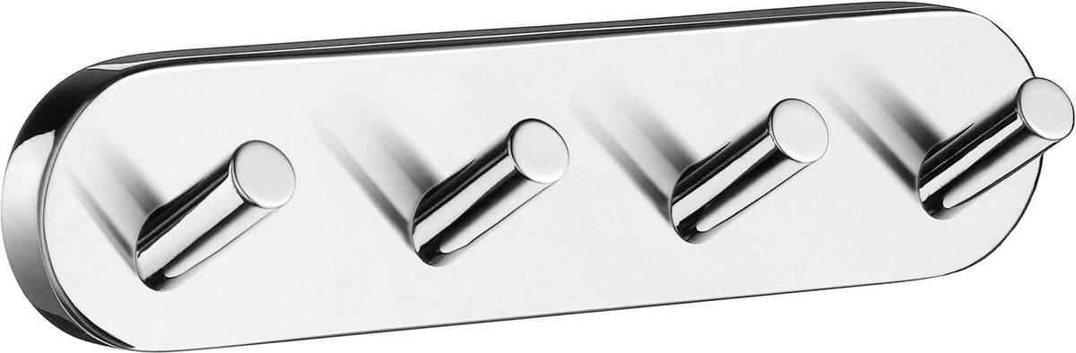 HOME Quadruple Hook in Polished Chrome, Length 178 mm HK359