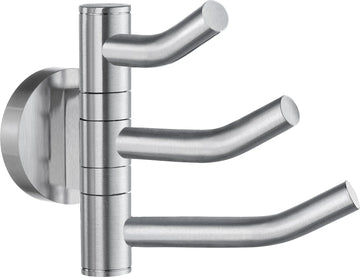 HOME Triple Hook, Swing arm, Brushed Chrome HS327