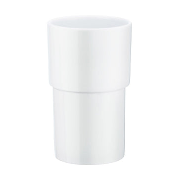 Xtra Porcelain Container Toilet Brush Container In White Porcelain O334