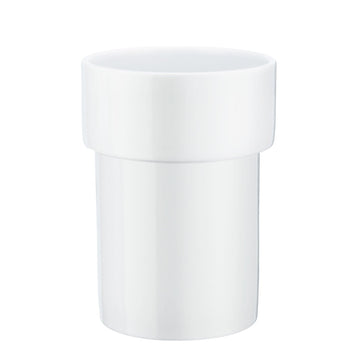Xtra Porcelain Container Tumbler In White Porcelain O349