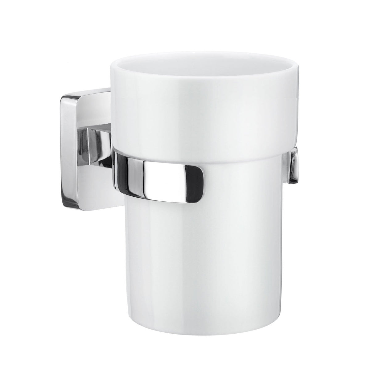 Ice Holder Porceain Tumbler In Polished Chrome OK343P