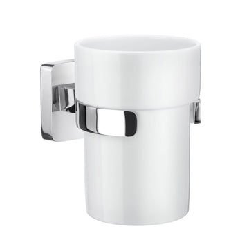 Ice Holder Porceain Tumbler In Polished Chrome OK343P