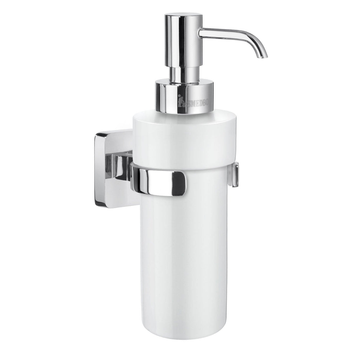 Ice Porcelin Soap Dispenser In Polished Chrome OK369P