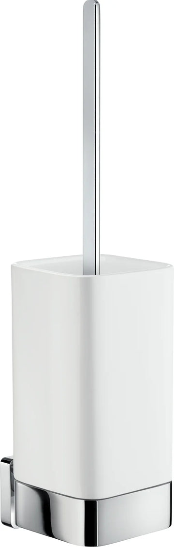 ICE Toilet Brush incl. Container, Polished chrome with container in porcelain OK433P
