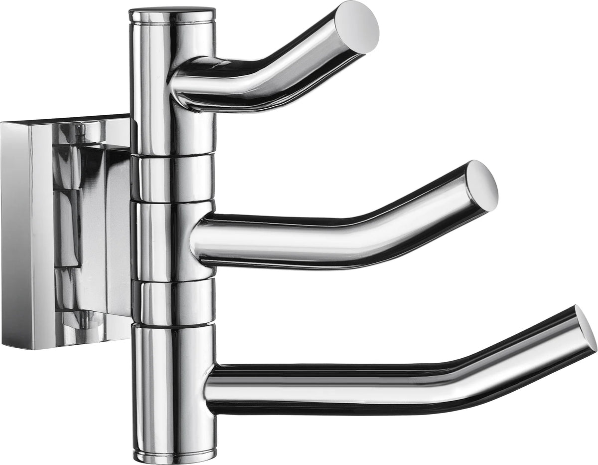 HOUSE Triple Hook, Swing arm, Polished Chrome RK327