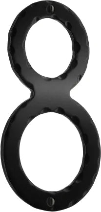 Decorative wrought iron 6'' house numeral 8 S028