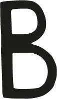 Decorative wrought iron 4 3/4'' letter B S202