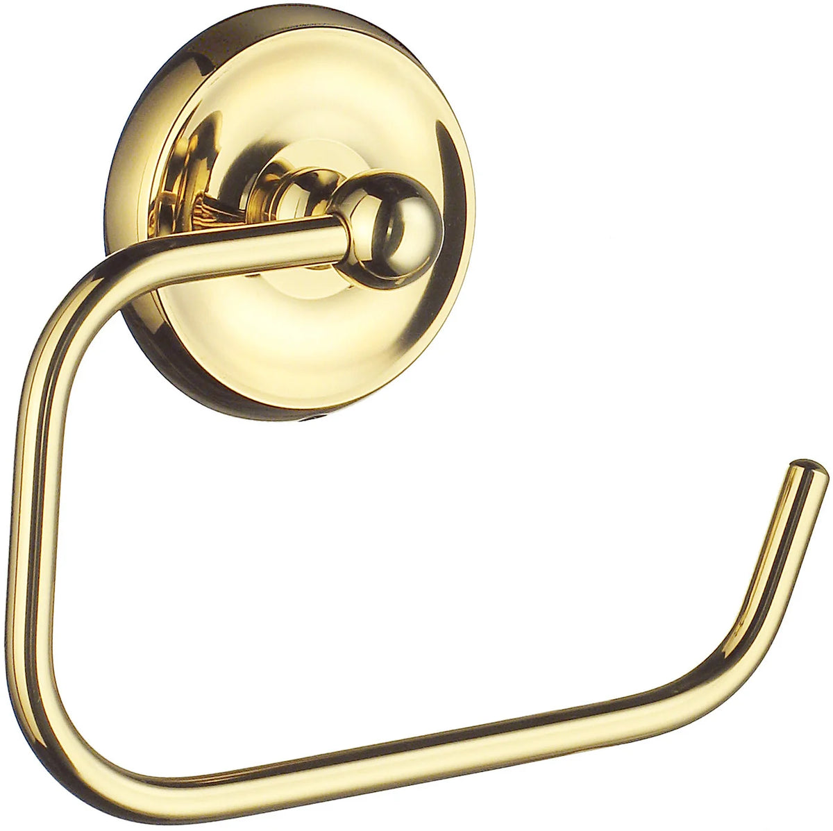 VILLA Toilet Roll Holder in Polished Brass V241