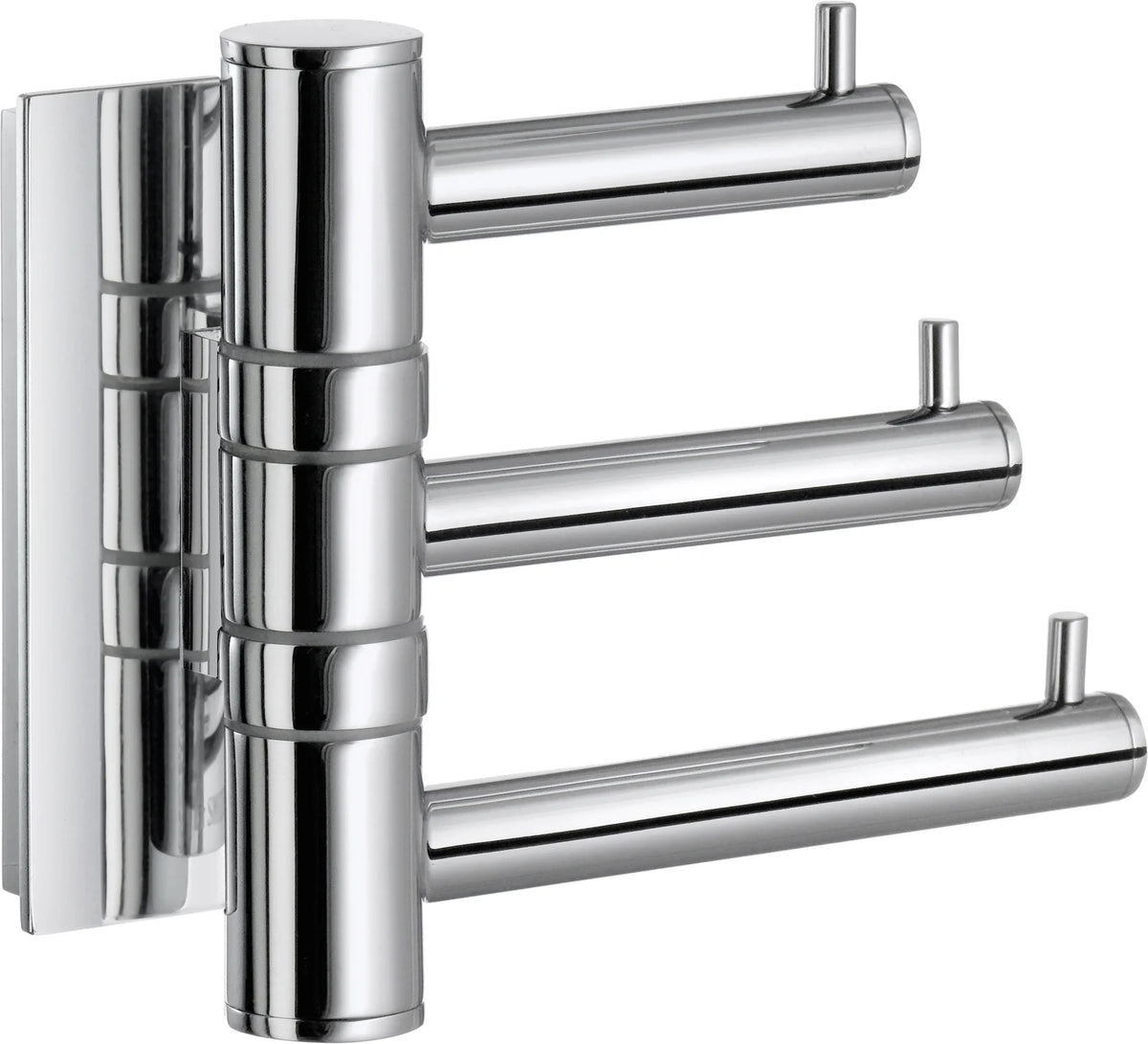 POOL Swing Arm Triple Hook in Polished Chrome ZK327