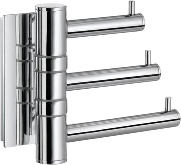 POOL Swing Arm Triple Hook in Polished Chrome ZK327