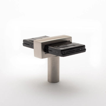 Adjustable Black Knob with Satin Nickel Base K-1903-SN