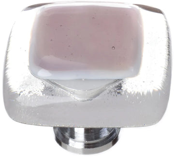 Reflective Purple Knob with Polished Chrome Base K-718-PC