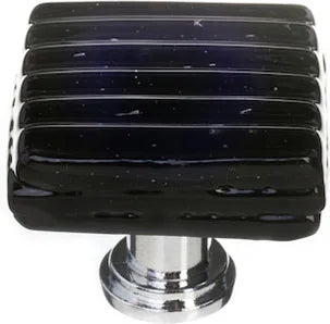 Texture Reed Black Knob with Base K-802