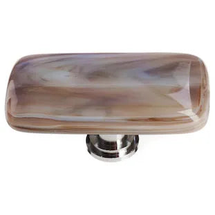 Cirrus White with Brown Long Knob with Base LK-305