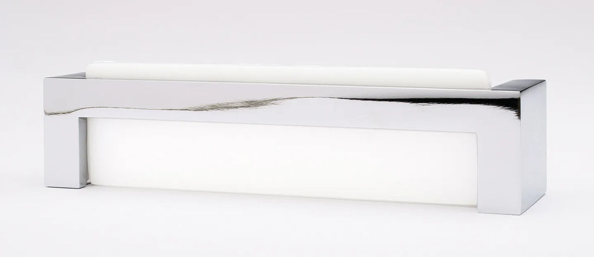Skyline White Knob with Polished Chrome Base K-1801-PC