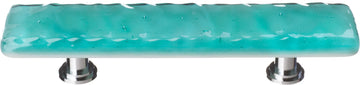 Glacier Aqua Pull with Polished Chrome Base P-207-PC