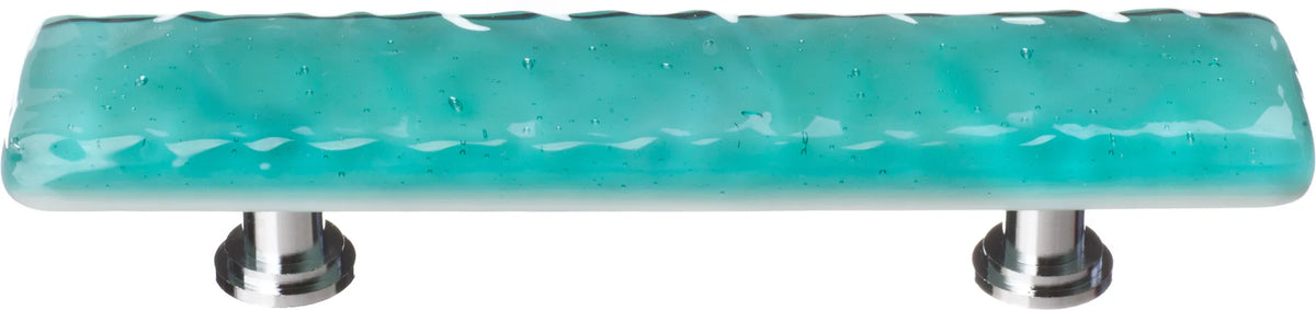 Glacier Aqua Pull with Polished Chrome Base P-207-PC