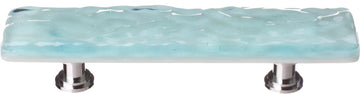 Glacier Light Aqua Pull with Polished Chrome Base P-208-PC