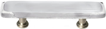 Reflective Blue-grey Pull with Satin Nickel Base P-710-SN