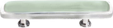 Reflective Spruce Green Pull with Polished Chrome Base P-712-PC