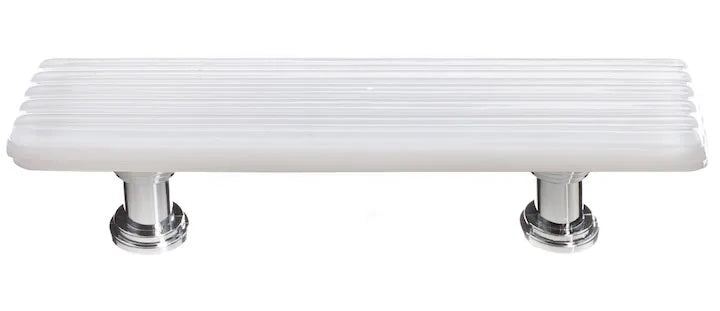 Texture Reed White Knob with Base P-800
