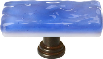 Skinny Glacier Aqua Long Knob with Base SLK-219