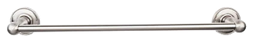 Edwardian Bath 30'' Single Towel Bar - Beaded Backplate ED10BSNA Brushed Satin Nickel