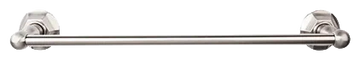 Edwardian Bath 30'' Single Towel Bar - Hex Backplate ED10BSNB Brushed Satin Nickel