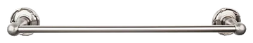 Edwardian Bath 30'' Single Towel Bar - Ribbon Backplate ED10BSNE Brushed Satin Nickel