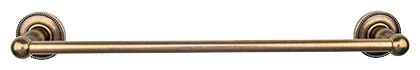 Edwardian Bath 30'' Single Towel Bar - Beaded Backplate ED10GBZA German Bronze