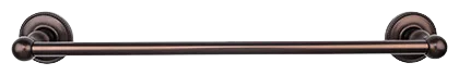 Edwardian Bath 30'' Single Towel Bar - Beaded Backplate ED10ORBA Oil Rubbed Bronze