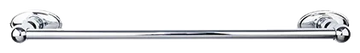 Edwardian Bath 30'' Single Towel Bar - Oval Backplate ED10PCC Polished Chrome